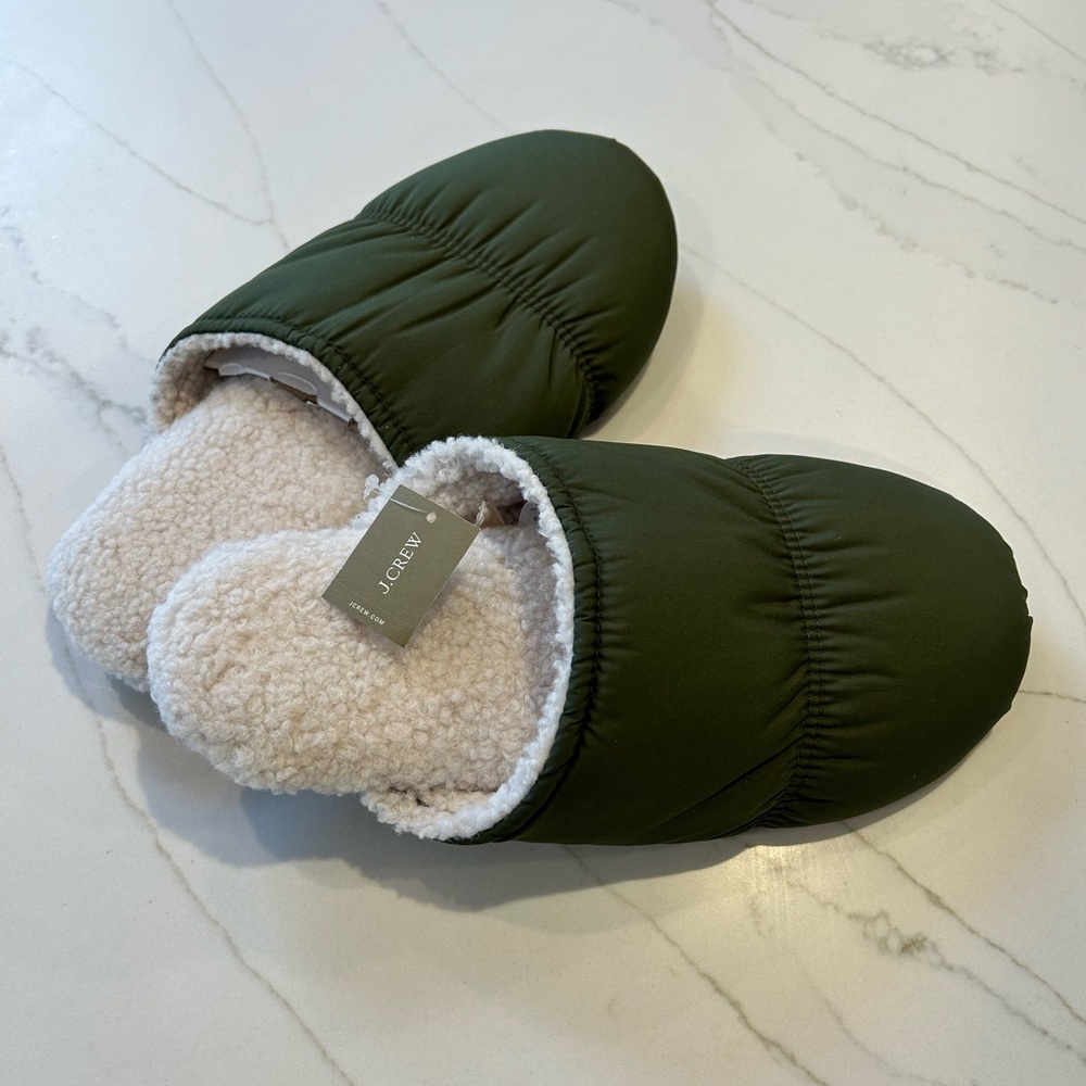 J Crew slippers size 10